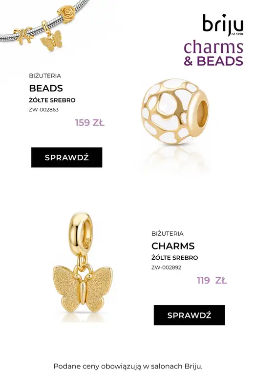 Briju - gazetka promocyjna Promocja Charms & Beads od piątku 24.07 do poniedziałku 10.08 - strona 12