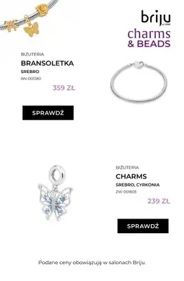 Briju - gazetka promocyjna Promocja Charms & Beads od piątku 24.07 do poniedziałku 10.08 - strona 3