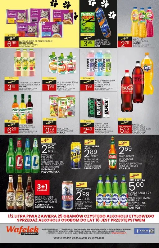 Wafelek - gazetka promocyjna Gazetka od poniedziałku 27.07 do soboty 08.08 - strona 8