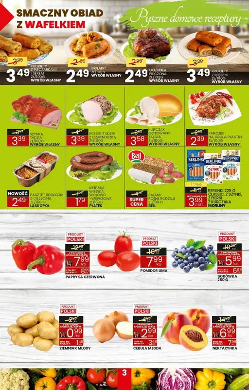 Wafelek - gazetka promocyjna Gazetka od poniedziałku 27.07 do soboty 08.08 - strona 3