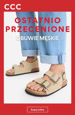 CCC - gazetka promocyjna Ostatnio przecenione - obuwie męskie od niedzieli 26.07 
