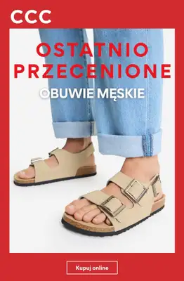 CCC - gazetka promocyjna Ostatnio przecenione - obuwie męskie od niedzieli 26.07 