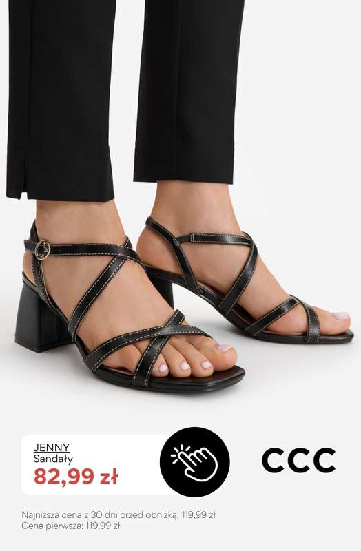 CCC - gazetka promocyjna SALE - sandały na obcasie od niedzieli 26.07  - strona 3
