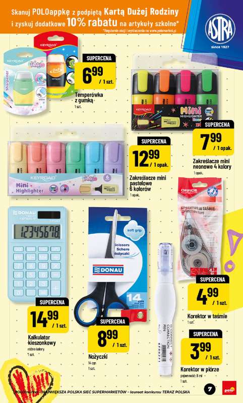 POLOmarket - gazetka promocyjna Katalog Back to School od piątku 24.07 do czwartku 10.09 - strona 7