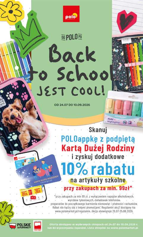 POLOmarket - gazetka promocyjna Katalog Back to School od piątku 24.07 do czwartku 10.09