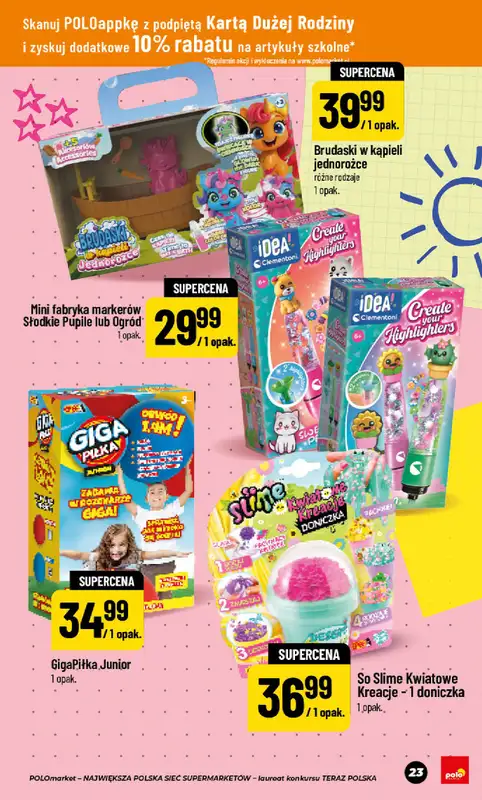 POLOmarket - gazetka promocyjna Katalog Back to School od piątku 24.07 do czwartku 10.09 - strona 23