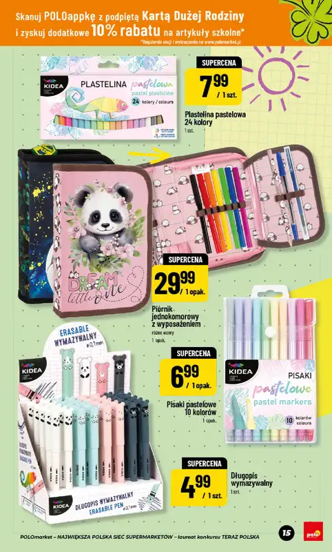 POLOmarket - gazetka promocyjna Katalog Back to School od piątku 24.07 do czwartku 10.09 - strona 15
