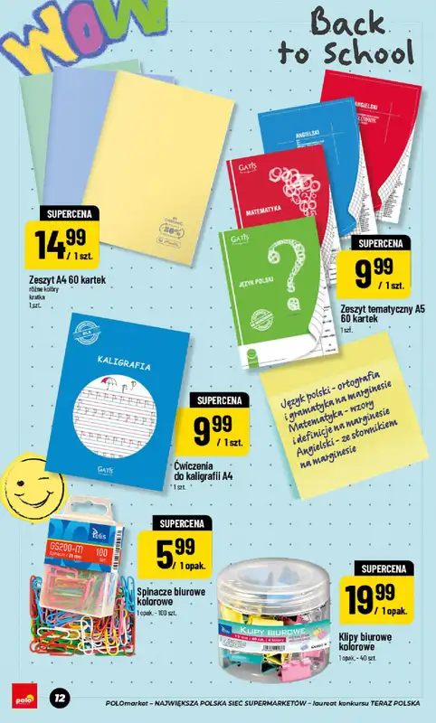 POLOmarket - gazetka promocyjna Katalog Back to School od piątku 24.07 do czwartku 10.09 - strona 12
