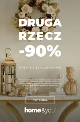home&you - gazetka promocyjna Druga rzecz -90% od piątku 24.07 do wtorku 28.07