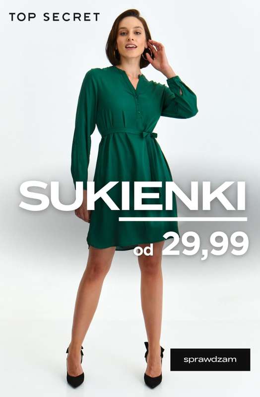 Top Secret - gazetka promocyjna Sukienki już od 29,99 zł od soboty 25.07 do środy 05.08