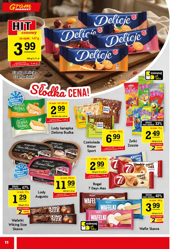 Gram Market - gazetka promocyjna Gazetka od środy 29.07 do wtorku 04.08 - strona 11