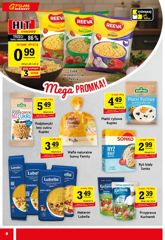 Gram Market - gazetka promocyjna Gazetka od środy 29.07 do wtorku 04.08 - strona 9