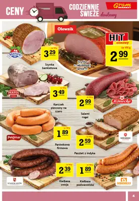 Gram Market - gazetka promocyjna Gazetka od środy 29.07 do wtorku 04.08 - strona 4