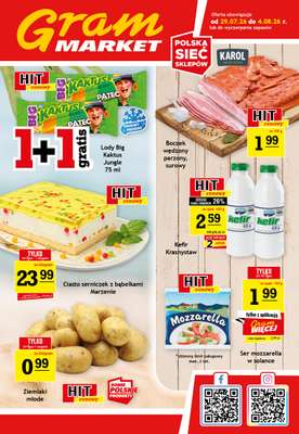Gram Market - gazetka promocyjna Gazetka od środy 29.07 do wtorku 04.08