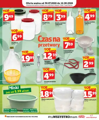 TOPAZ - gazetka promocyjna Gazetka od czwartku 30.07 do środy 05.08 - strona 47