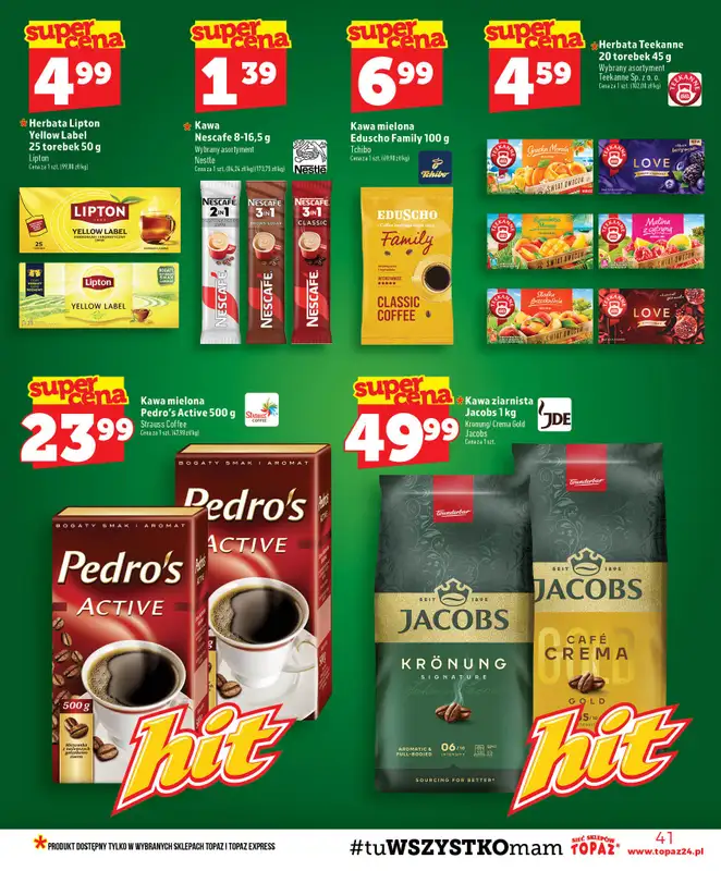 TOPAZ - gazetka promocyjna Gazetka od czwartku 30.07 do środy 05.08 - strona 41