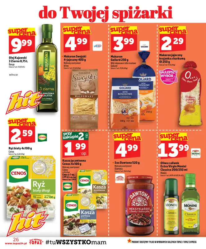 TOPAZ - gazetka promocyjna Gazetka od czwartku 30.07 do środy 05.08 - strona 26