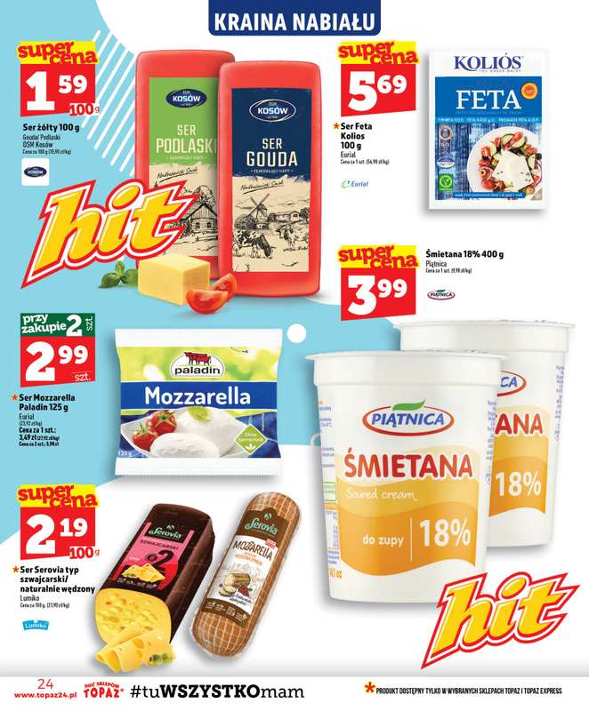 TOPAZ - gazetka promocyjna Gazetka od czwartku 30.07 do środy 05.08 - strona 24