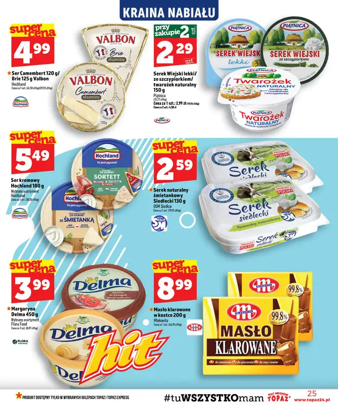 TOPAZ - gazetka promocyjna Gazetka od czwartku 30.07 do środy 05.08 - strona 25