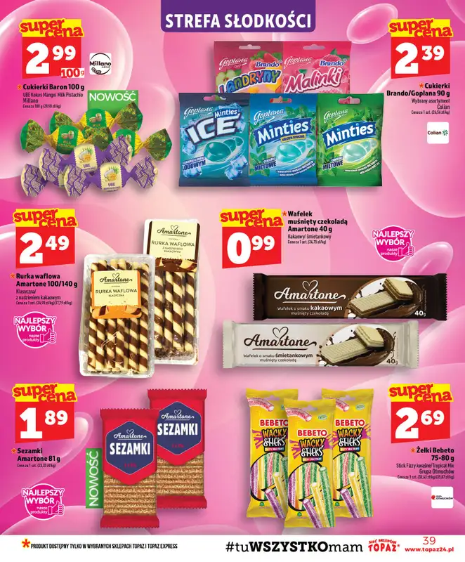 TOPAZ - gazetka promocyjna Gazetka od czwartku 30.07 do środy 05.08 - strona 39