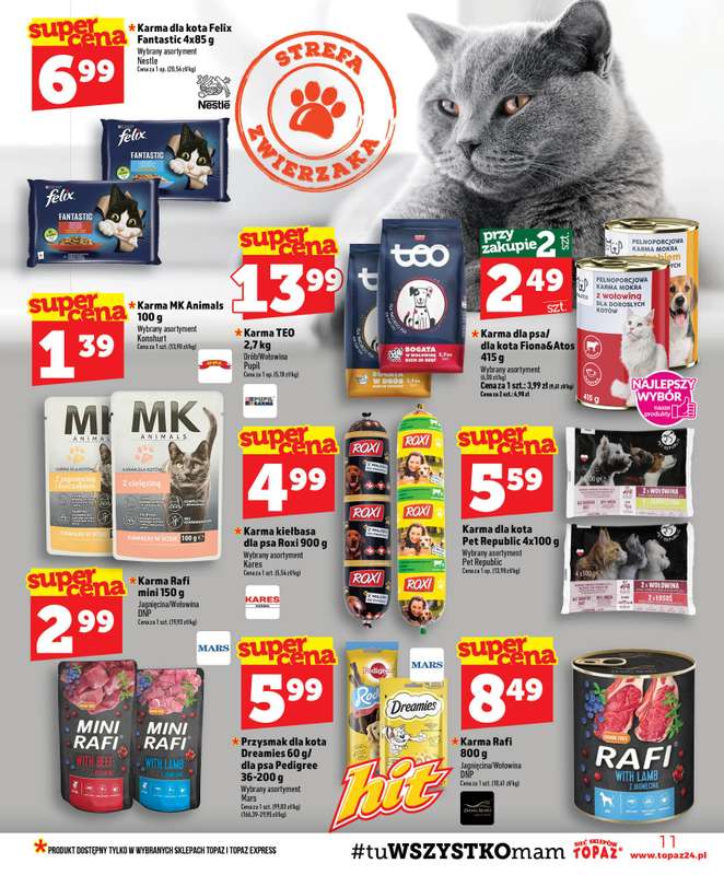TOPAZ - gazetka promocyjna Gazetka od czwartku 30.07 do środy 05.08 - strona 11