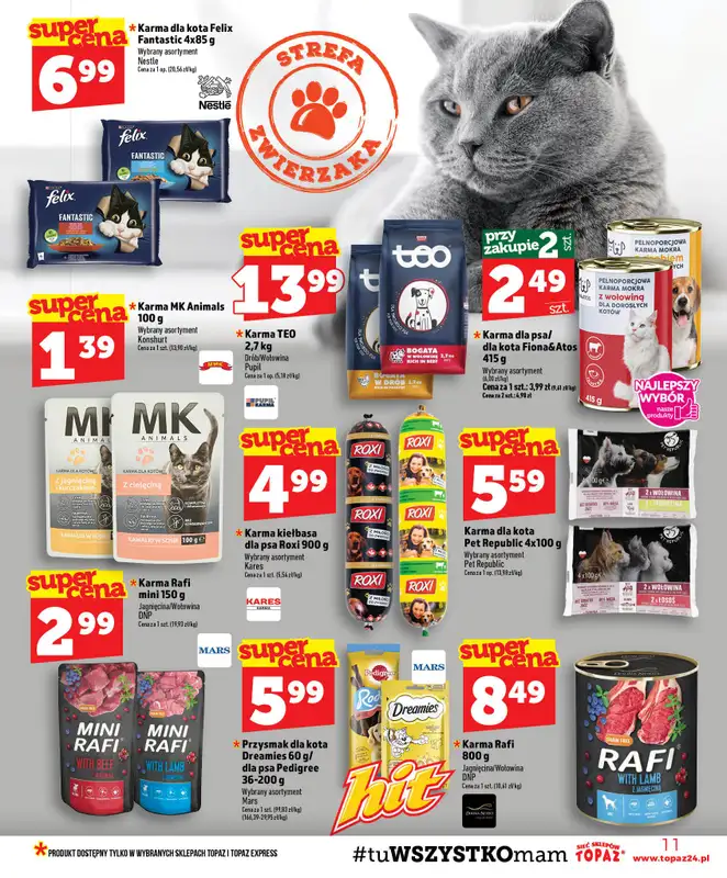 TOPAZ - gazetka promocyjna Gazetka od czwartku 30.07 do środy 05.08 - strona 11