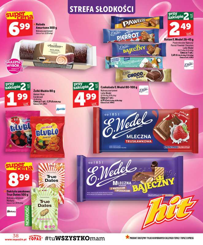 TOPAZ - gazetka promocyjna Gazetka od czwartku 30.07 do środy 05.08 - strona 38