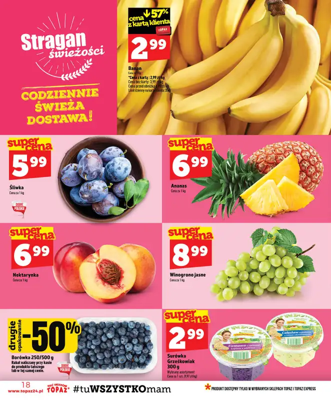 TOPAZ - gazetka promocyjna Gazetka od czwartku 30.07 do środy 05.08 - strona 18