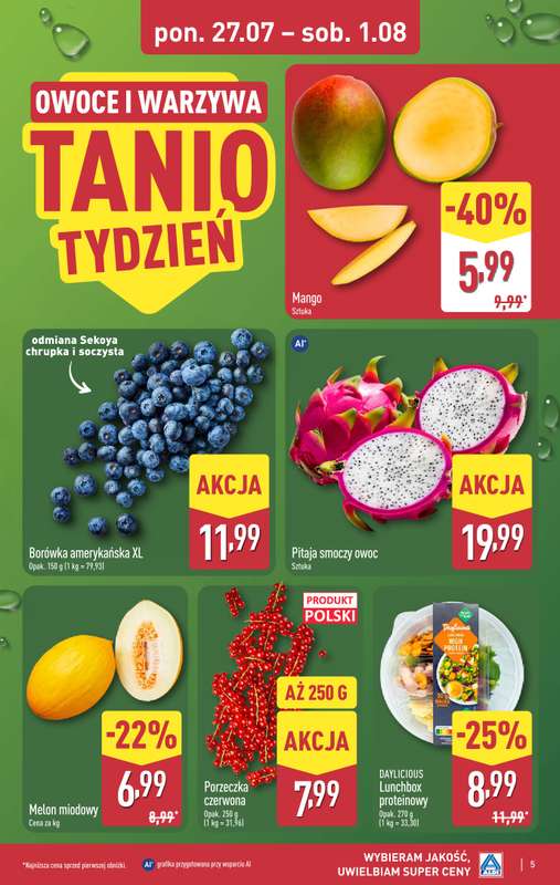 Aldi - gazetka promocyjna Pełny katalog! od poniedziałku 27.07 do soboty 01.08 - strona 5