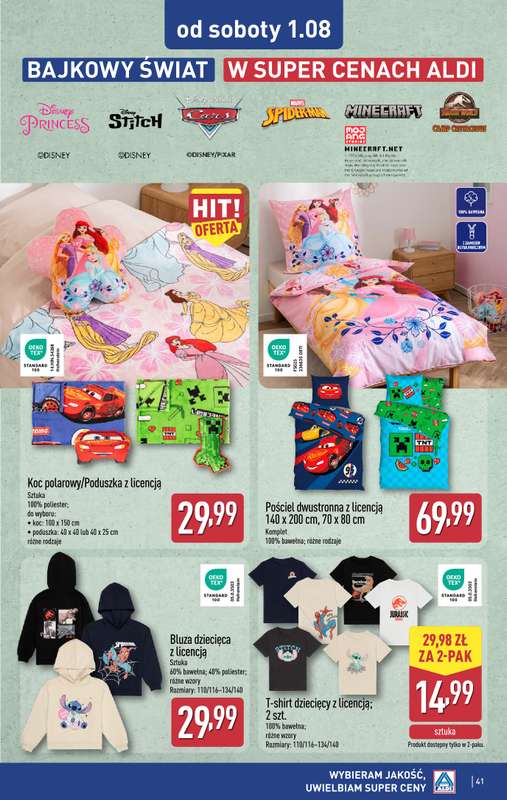 Aldi - gazetka promocyjna Pełny katalog! od poniedziałku 27.07 do soboty 01.08 - strona 41