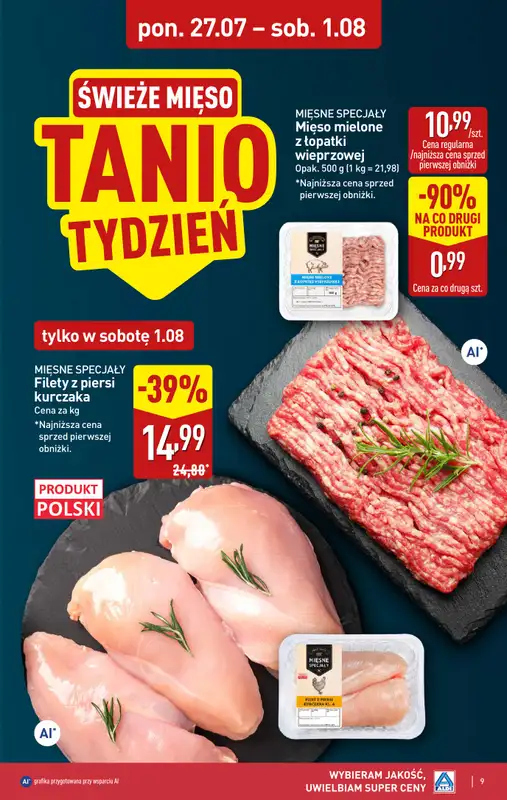 Aldi - gazetka promocyjna Pełny katalog! od poniedziałku 27.07 do soboty 01.08 - strona 9