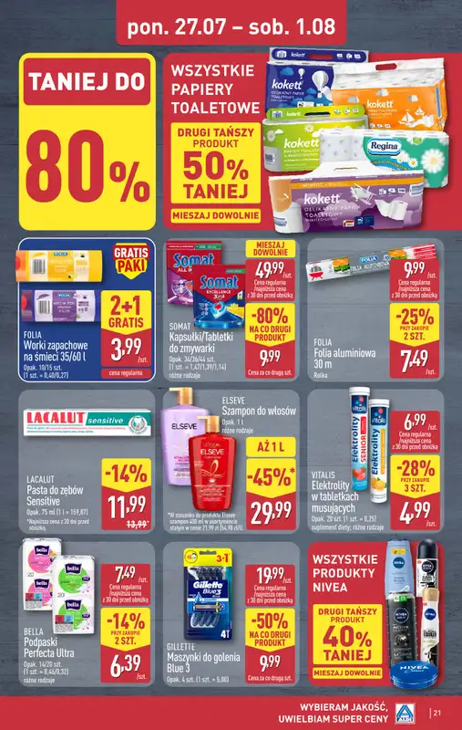 Aldi - gazetka promocyjna Pełny katalog! od poniedziałku 27.07 do soboty 01.08 - strona 21