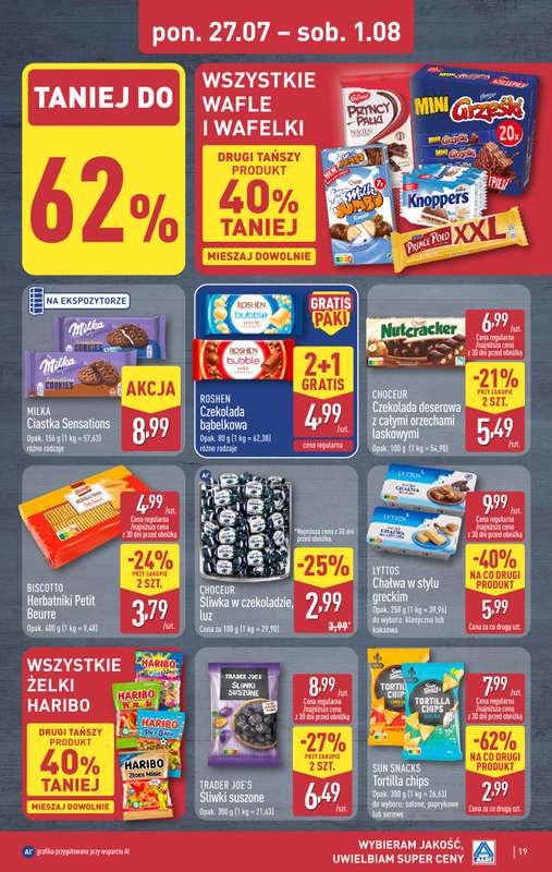 Aldi - gazetka promocyjna Pełny katalog! od poniedziałku 27.07 do soboty 01.08 - strona 19