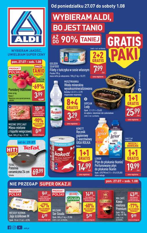 Aldi - gazetka promocyjna Pełny katalog! od poniedziałku 27.07 do soboty 01.08