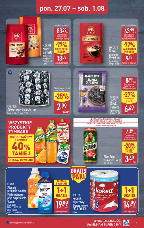 Aldi - gazetka promocyjna Weekend super cen w Aldi! od czwartku 30.07 do soboty 01.08 - strona 5