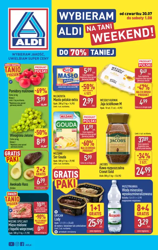 Aldi - gazetka promocyjna Weekend super cen w Aldi!  