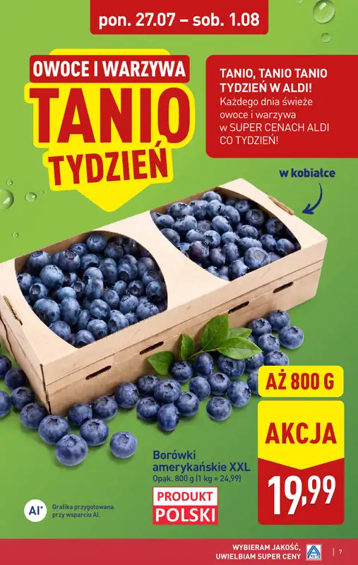 Aldi - gazetka promocyjna Weekend super cen w Aldi! od czwartku 30.07 do soboty 01.08 - strona 7