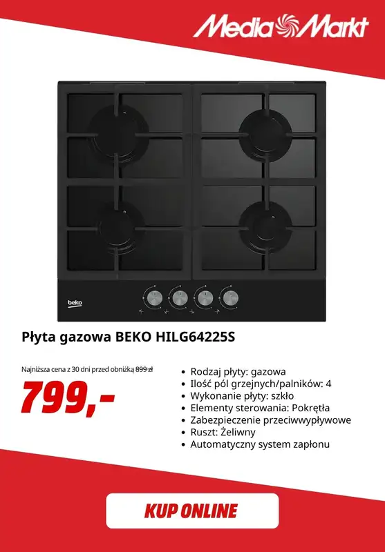 Media Markt - gazetka promocyjna Płyta indukcyjna Beko -50% w zestawie z piekarnikiem! od piątku 24.07 do niedzieli 09.08 - strona 2
