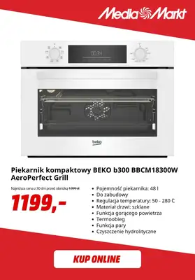 Media Markt - gazetka promocyjna Płyta indukcyjna Beko -50% w zestawie z piekarnikiem! od piątku 24.07 do niedzieli 09.08 - strona 5