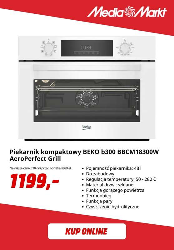 Media Markt - gazetka promocyjna Płyta indukcyjna Beko -50% w zestawie z piekarnikiem! od piątku 24.07 do niedzieli 09.08 - strona 5