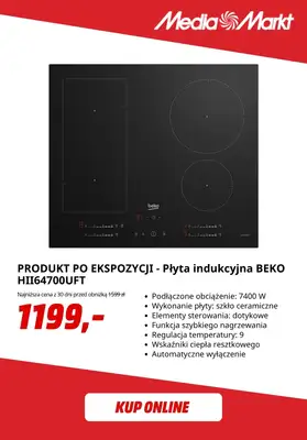 Media Markt - gazetka promocyjna Płyta indukcyjna Beko -50% w zestawie z piekarnikiem! od piątku 24.07 do niedzieli 09.08 - strona 4
