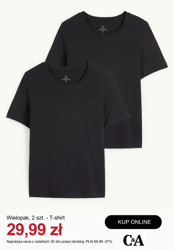 C&A - gazetka promocyjna Wielopaki t-shirtów i topów damskich od niedzieli 26.07  - strona 11