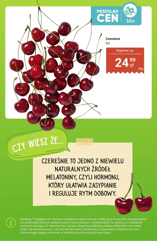 Biedronka - gazetka promocyjna Owoce i warzywa - przegląd cen i ciekawostki od poniedziałku 27.07 do soboty 01.08 - strona 7
