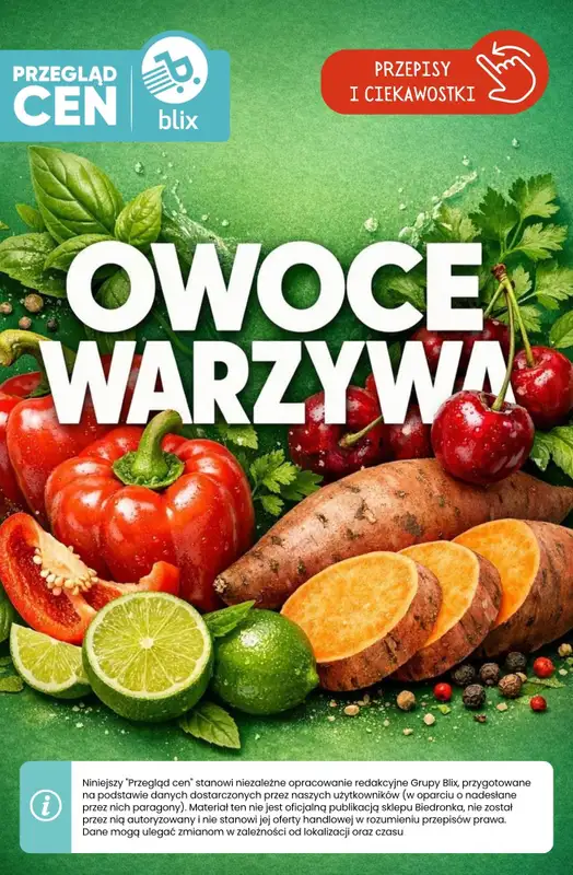 Biedronka - gazetka promocyjna Owoce i warzywa - przegląd cen i ciekawostki  