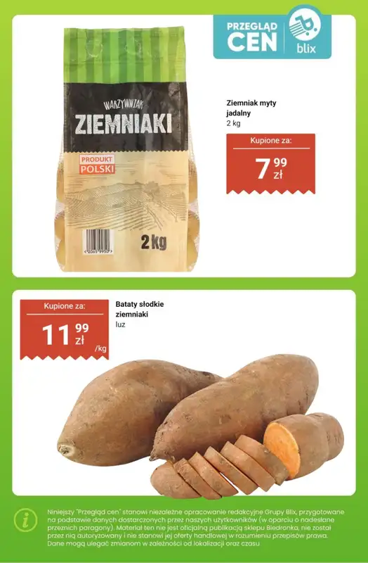 Biedronka - gazetka promocyjna Owoce i warzywa - przegląd cen i ciekawostki od poniedziałku 27.07 do soboty 01.08 - strona 5