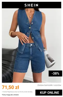 SHEIN - gazetka promocyjna Damskie komplety jeansowe od piątku 24.07 do piątku 31.07 - strona 4