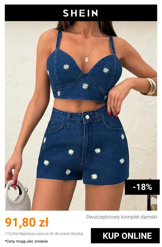 SHEIN - gazetka promocyjna Damskie komplety jeansowe od piątku 24.07 do piątku 31.07 - strona 3