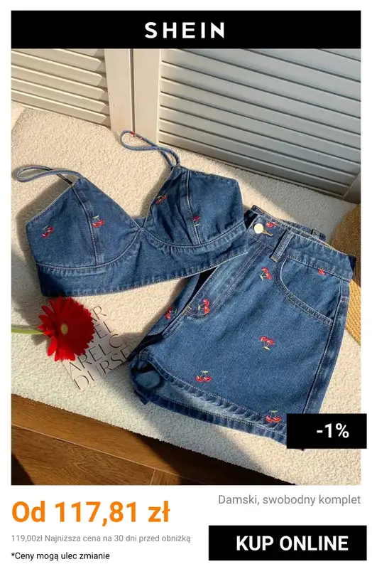 SHEIN - gazetka promocyjna Damskie komplety jeansowe od piątku 24.07 do piątku 31.07 - strona 2