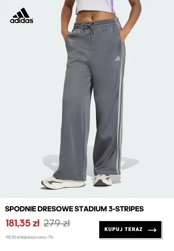 Adidas - gazetka promocyjna Spodnie dresowe damskie w supercenach od piątku 24.07  - strona 8
