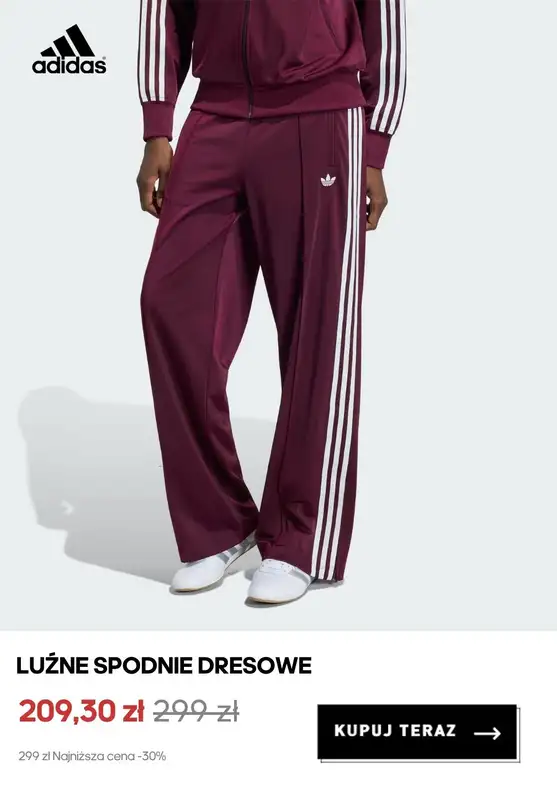 Adidas - gazetka promocyjna Spodnie dresowe damskie w supercenach od piątku 24.07  - strona 6